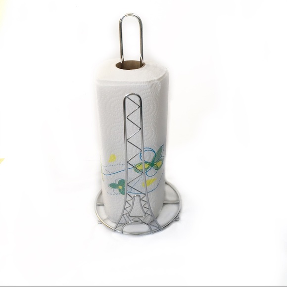 Eiffel Tower Chrome Paper Towel Holder 15” - Picture 5 of 8